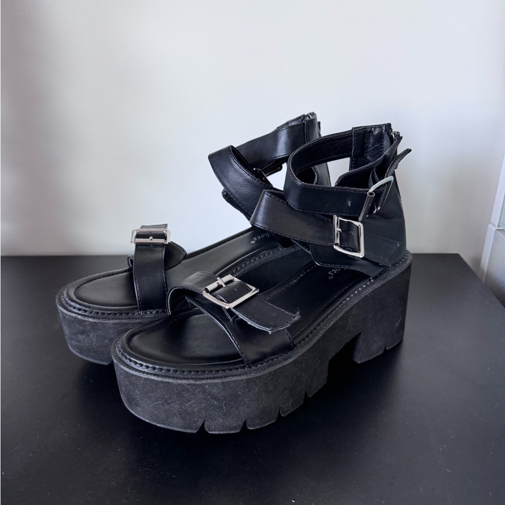 Women’s Black Platform Sandals